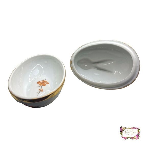 Bunny Rabbit Egg Floral Trinket Box - Picture 3 of 14